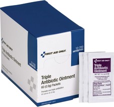 First Aid Only, Inc 12700 Triple Antibiotic Ointment, 0.5 g Packet, 60/Box - £25.97 GBP