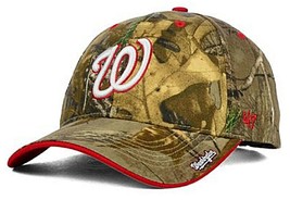 Washington Nationals MLB &#39;47 MVP Realtree Frost Camo Hat Cap Men&#39;s Adjustable - £19.65 GBP