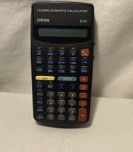 Orion TI-34 Talking Scientific Calculator Orbit Research No charger Unte... - $48.96
