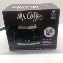 Mr. Coffee 12-Cup Glass Replacement Coffeemaker Pot Black Carafe,  Open Box - £11.98 GBP