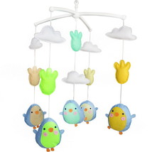 Colorful Lovely Birds and Carrots Handmade Baby Musical Crib Mobile Nursery Mobi - £70.36 GBP