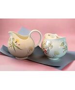 Eva Zeisel Hallcraft Bouquet Creamer and Sugar Bowl with Lid by HALL Chi... - $87.77 CAD