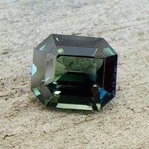 Natural Blue Green Sapphire | Emerald Cut | 0.96 carat | 5.87x5.10 mm | Engageme - £502.43 GBP