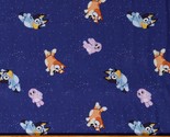 Cotton Bluey Characters Goodnight Bluey Blue Fabric Print by Yard D766.93 - £9.34 GBP