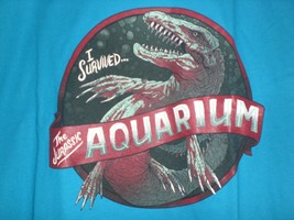 Tee Fury Jurassic Park Xxxl &quot;Jurassic Aquarium&quot; Shirt Turquoise - £13.55 GBP