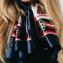 Napa Valley Boho Hair or Accessory Satin Scarf Navy - €15,30 EUR