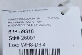 Radio Receiver w/ Navigation 9290362 Fits 13-14 BMW 640i 77087 image 12