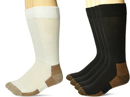 2 Pair Carolina Ultimate Mens Copper Non-Binding Crew Diabetic Health Socks - $15.99