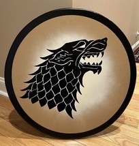 Medieval Warrior Wooden Viking Shield Round Shield Dragon Face - £125.38 GBP