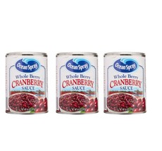 Ocean Spray Whole Berry Cranberry Sauce 14 Oz  Pack of 3 - £19.76 GBP