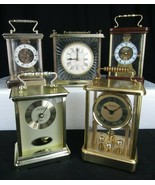 CARRIAGE CLOCK COLLECTION x5 small Seth Thomas Howard Miller Waltham PS ... - £88.22 GBP