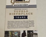 Tupelo Birthplace Tours Brochure Elvis Presley BRO14 - £4.78 GBP