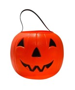 Vintage 1980 Halloween Pumpkin Blow Mold Trick Treat Bucket Carolina Ent... - €18,68 EUR