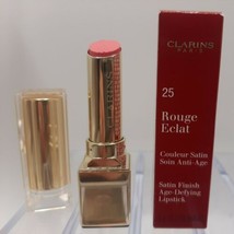 Clarins Rouge Eclat Satin Finish Lipstick- 25 Pink Blossom, Full Sz, Nib - $19.79