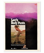 Levi&#39;s for Gals Body Pants Fortrel Polyester Vintage 1969 Full-Page Maga... - £7.62 GBP