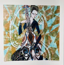 Ting Shao Pattern Hand Signed Limited Screen Printing On Paper Guitar Musicia... - £4,278.08 GBP