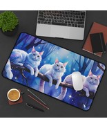 Mystical Cat Desk Mat, Cat Lover Gift, Home Office Decor, Unique Mouse P... - $28.07 CAD