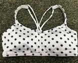 Lululemon Lavender/Black Polka Dot Free To Be Sports Bra Size 6 Strappy ... - $21.28