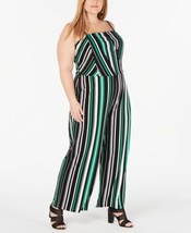 allbrand365 designer Womens Plus Size Striped Jumpsuit,Middle Stripe Siz... - $109.50