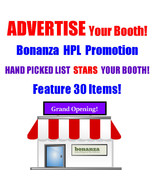 Advertise Your Bonanza Business Promote w/Hand-Picked List HPL Booth Promotion - $5.00