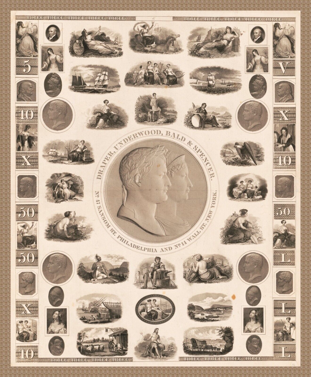 11079.Decoration Poster.Home Wall.Draper Underwood Bald and Spencer bank... - $16.20+