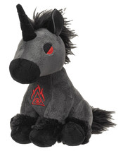Mythical Fantasy Legend Black Dark Unicorn Hell Steed Luxe Soft Plush To... - £21.62 GBP