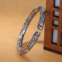 Vintage Punk Silver 925 Jewelry Fashion Hyperbole Rock Snake Head Pattern 925 - £21.16 GBP