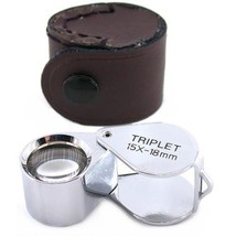15X Triplet Loupe Jewelers Gemologist Magnifier Tool - £5.50 GBP