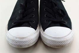 Converse All Star Black Fabric Casual Shoes Boys Shoes Size 2 - $21.56