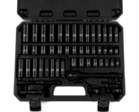 50-Piece Socket Set: SAE/Metric, Deep/Shallow, Ratchet Wrench + Accessories - $80.23