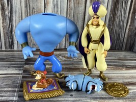 Vintage 90s Mattel Disney Aladdin (B) - Lot of Figures - Genie Prince Ali Abu  - £11.68 GBP