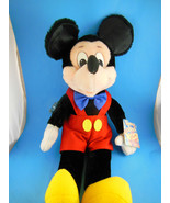 Vintage Mickey Mouse Doll Disney Applause 17&quot; inc ears Velvetty fabric K... - $41.96 CAD