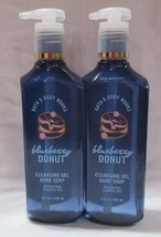 Bath &amp; Body Works Cleansing Gel Hand Soap Lot Set Of 2 Blueberry Donut - £18.48 GBP