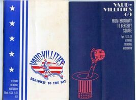 1969 &amp; 1971 Vaud Villities Programs Veterans Memorial Auditorium Columbu... - $27.72
