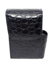 Eclipse Black Croc Design #2 PU Wrapped Kings Size Cigarette Pack Holder - $9.89