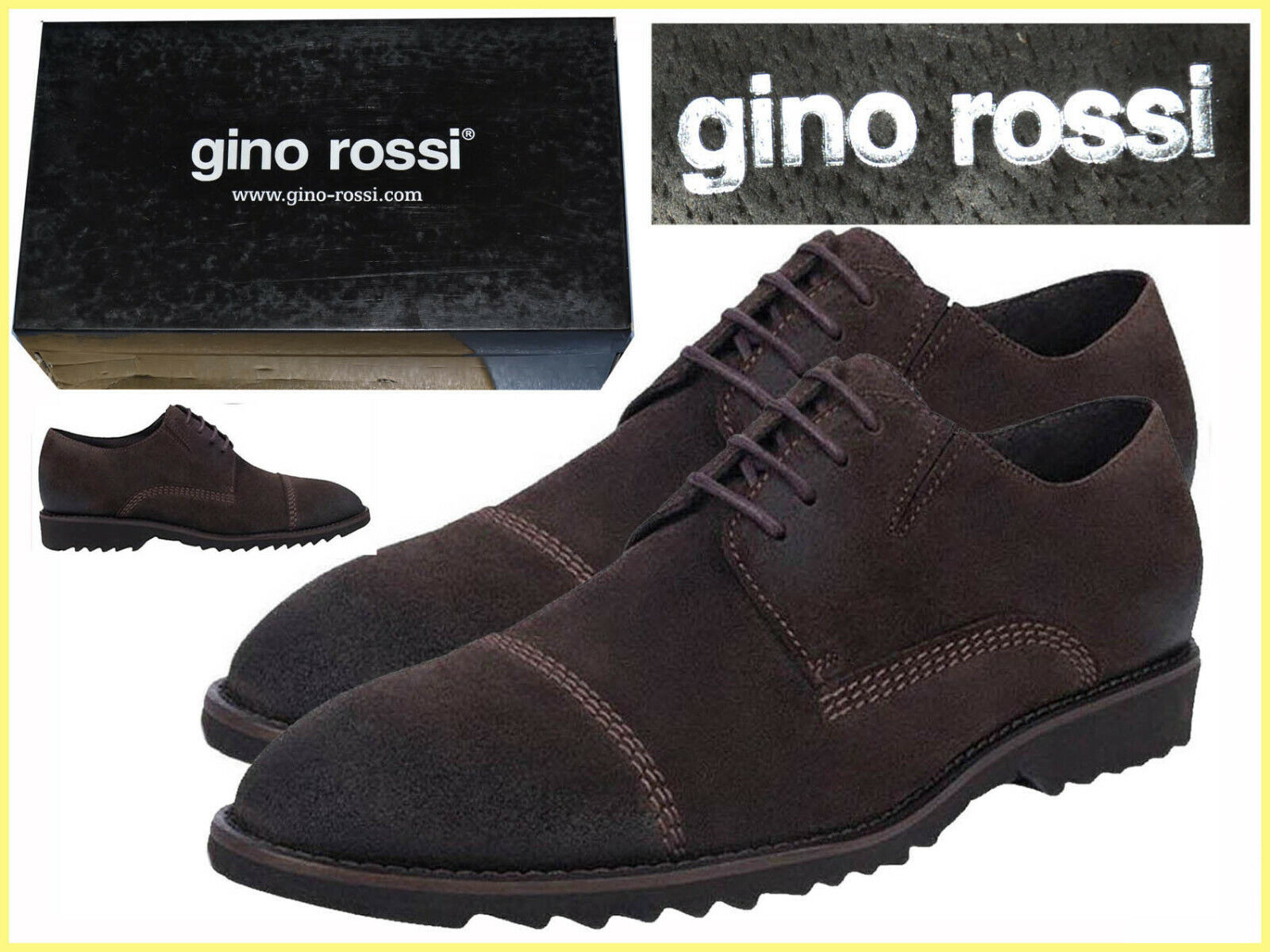 Primary image for GINO ROSSI Scarpe Uomo 43 EU / 9 UK / 10 US GI02 T2G