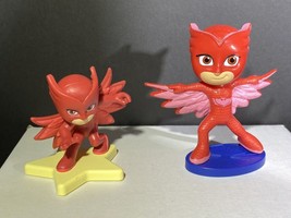 Lot Of 2 Frogbox PJ Masks Owlette Red Action Figures - £6.38 GBP
