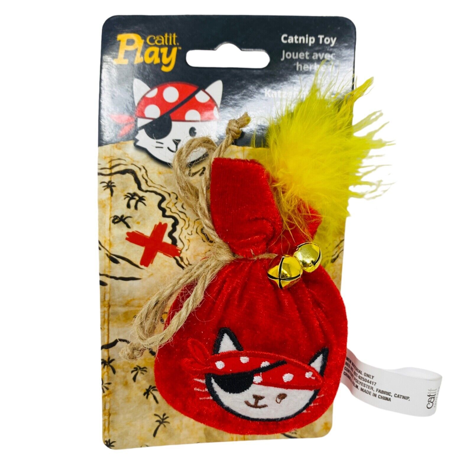 Catit Play Pirates Pouch of Gold Catnip Cat Toy - $4.94
