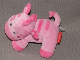 Fisher Price Little Nuzzler Stuffed Plush 2015 Mattel Baby Toy Pink Zebra Horse - £15.81 GBP