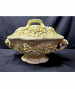 Highly Unusual Large Ornate Embossed Tureen Covered Dish - Cherubs,  Gre... - $172.41 CAD