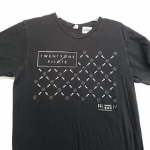 Twenty One Pilots Shirt Medium Concert Black Graphic Print Short Sleeve Band Tee - £11.64 GBP