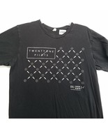Twenty One Pilots Shirt Medium Concert Black Graphic Print Short Sleeve ... - £11.67 GBP