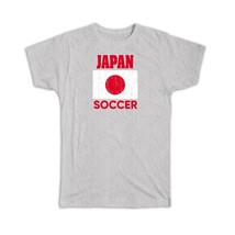 Japan : Gift T-Shirt Distressed Flag Soccer Football Team Japanese Country - £20.03 GBP