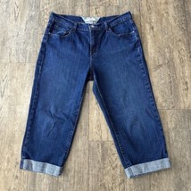 Levi&#39;s Capri Shorts Womens Size 10 Blue Mid Rise Crop Jeans Denim Pants ... - £22.53 GBP