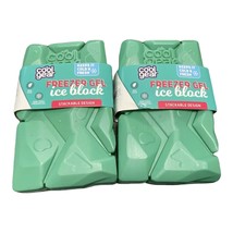 Cool Gear Freezer Gel Green Ice Block Lot of 2 Ice Pack Freezer Pack Cooler Pack - £5.97 GBP