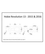 2015-2016 Hobie Revolution 13 Kayak Boat EVA Foam Deck Floor Pad Flooring - £118.14 GBP
