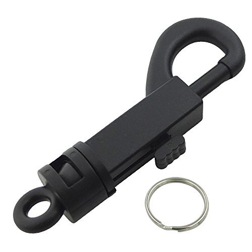 Bluemoona 20 PCS - Plastic SWIVEL CLIP SNAP Hook TRIGGER Keychain Key Buckle 3