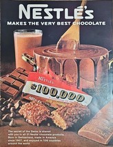 1968 Vintage Print Ad Nestle&#39;s $100,000 Candy Bar Makes The Very Best Ch... - €9,36 EUR