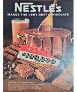 1968 Vintage Print Ad Nestle&#39;s $100,000 Candy Bar Makes The Very Best Ch... - €9,47 EUR