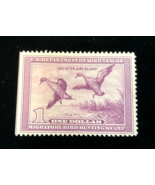 1938 US Federal Duck Stamp RW5 Pintails One Dollar Unused Hinged No Gum - $52.00